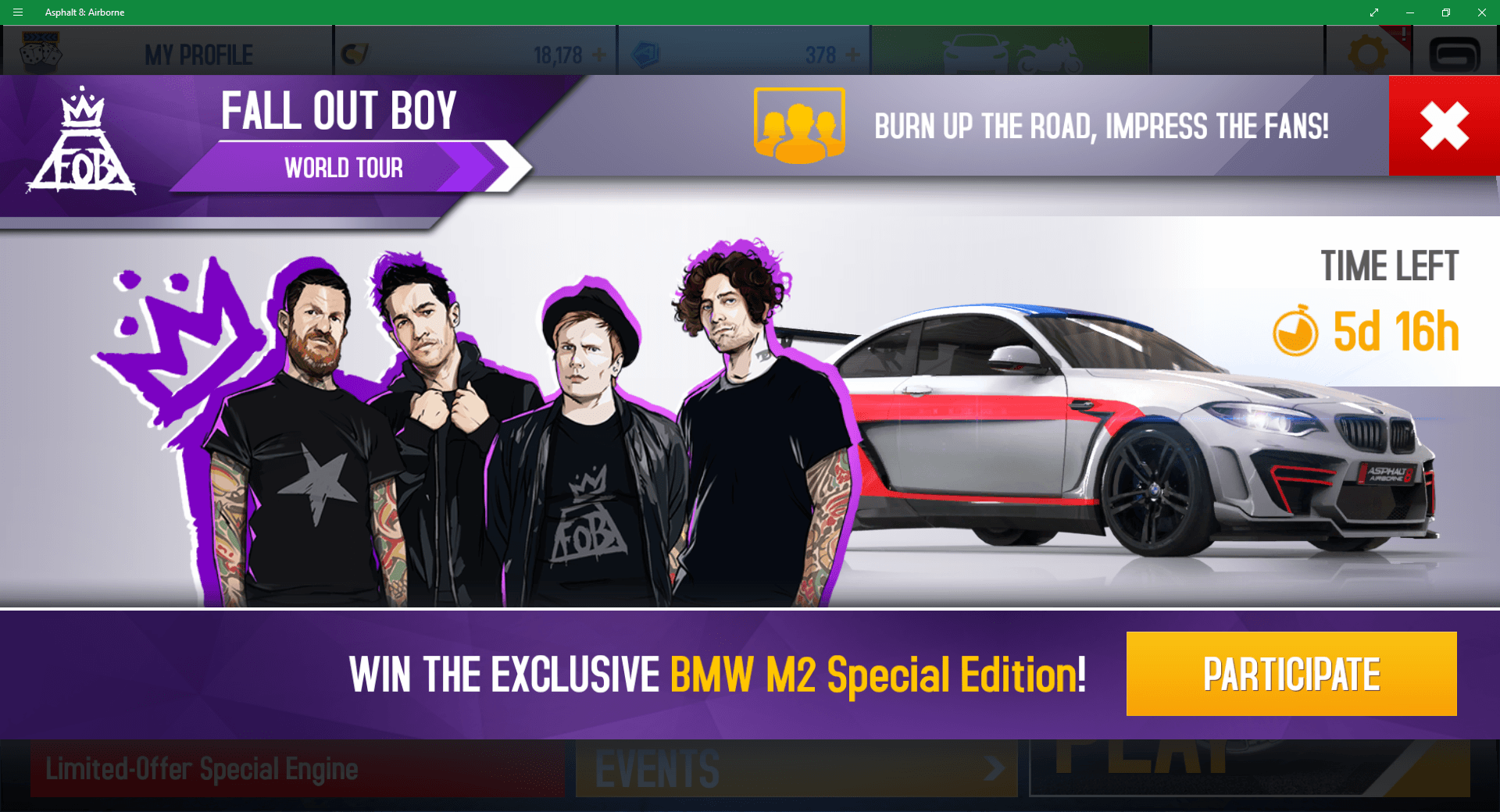 Featured Post Image - Fall Out Boy meets Asphalt 8: This ain’t a crossover, it’s a god damn car race.