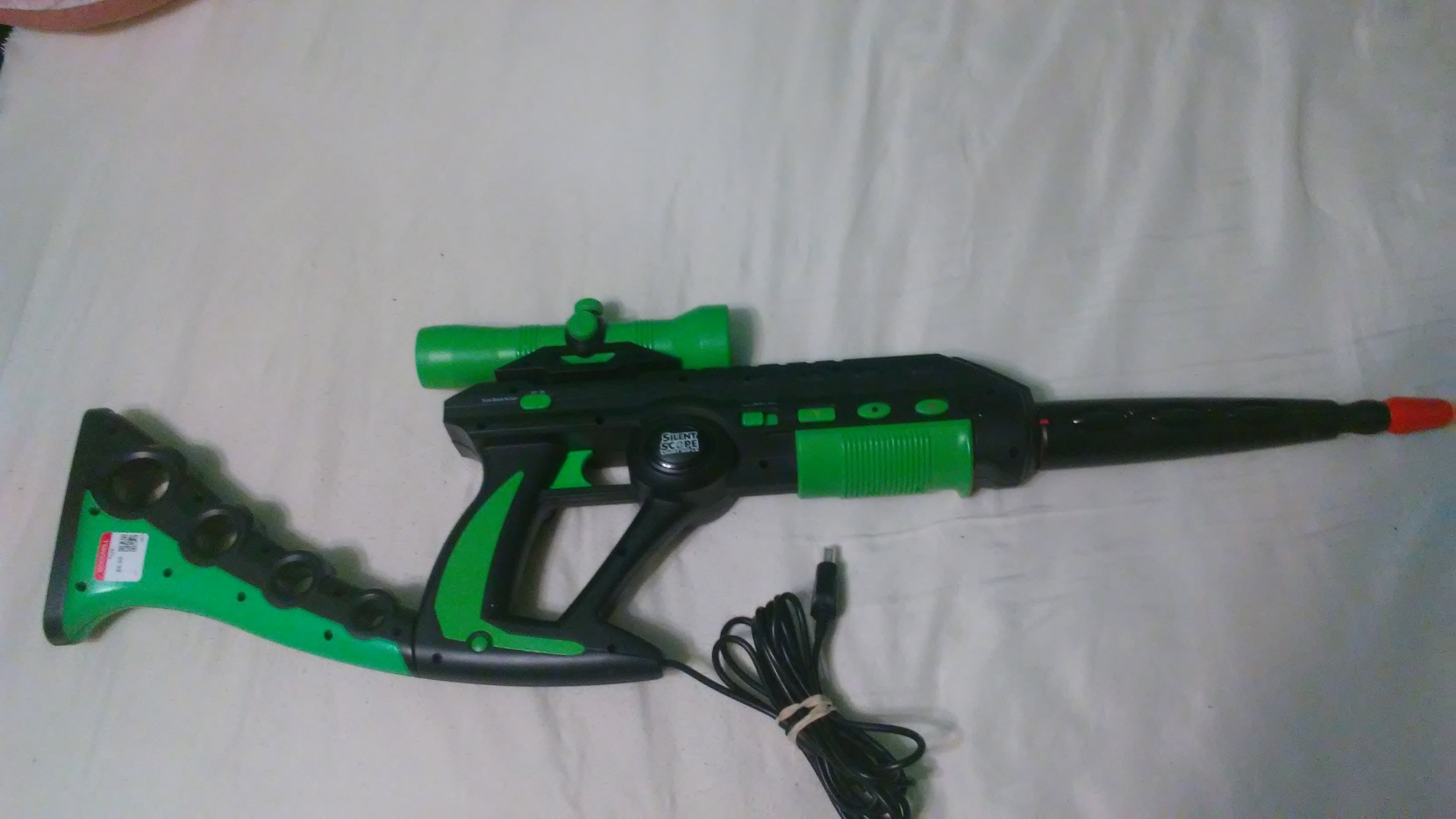 Featured Post Image - The most ridiculous light gun I own: The Silent Scope Light Rifle.